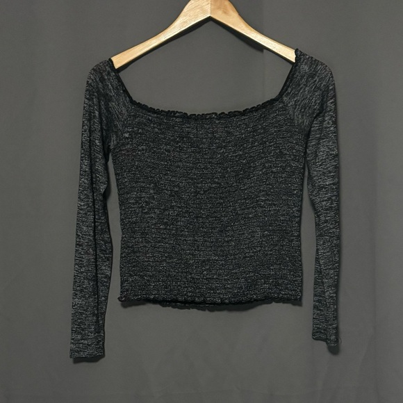 Hollister Gray Heather Open-Shoulder Tube Top - Picture 3 of 3